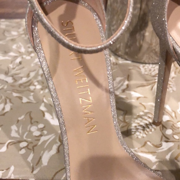 Stuart Weitzman Nudistdisco Pearl Platform Sandals 10 - Picture 11 of 16